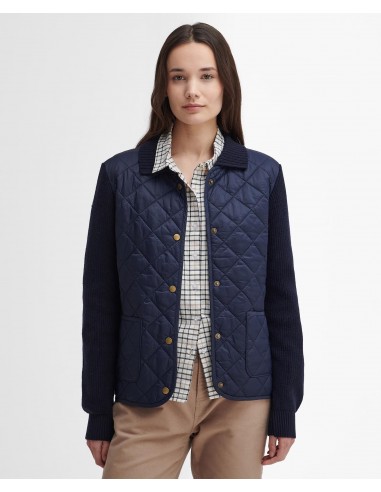 Barbour Moors Knitted Cardigan color azul marino