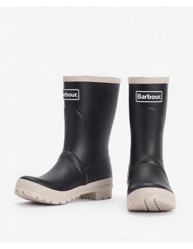 Botas de Agua Barbour® Banbury Mid Welly - Negro y Blanco